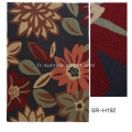 Tapis de tapis à la main avec motif de fleurs